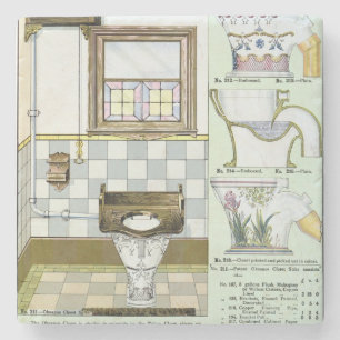 Okeanos Closets from a catalogue of sanitary wares Stone Coaster