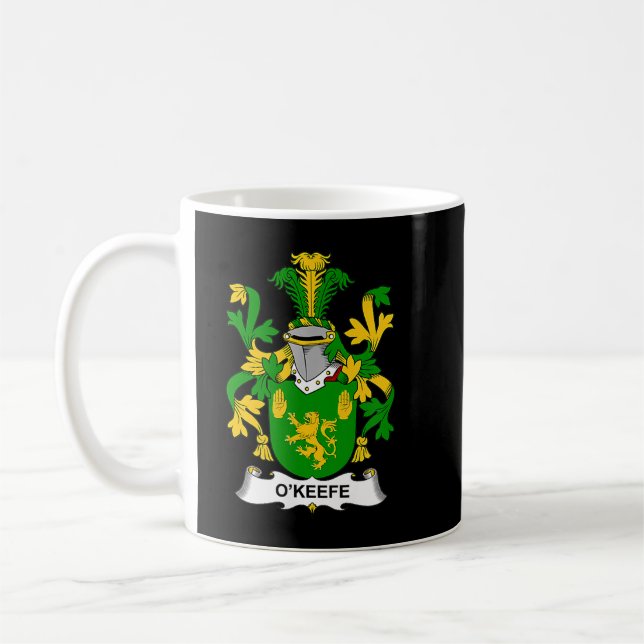 O'Keefe Coat of Arms  Family Crest  Coffee Mug (Left)