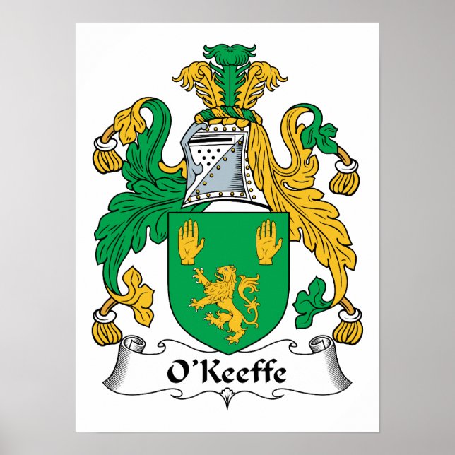 O'Keefe Family Crest Poster (Front)