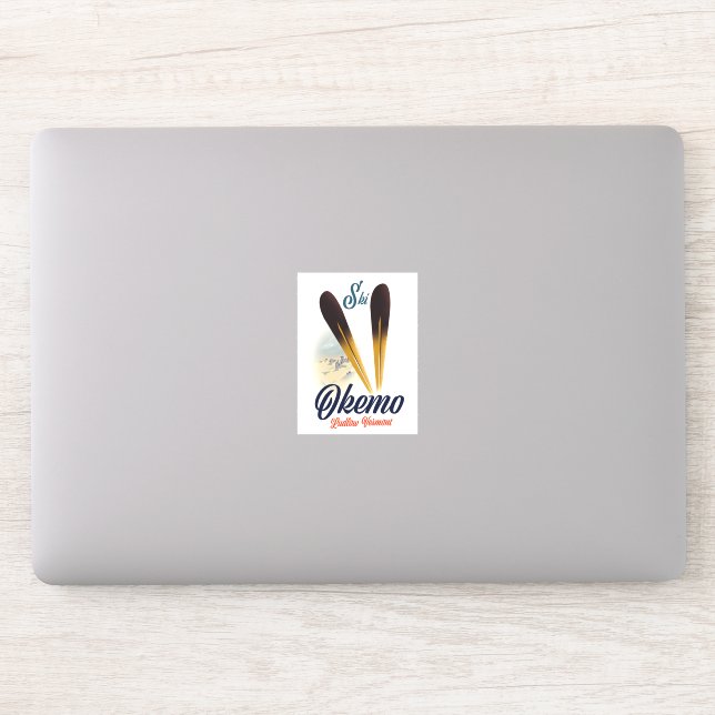 Okemo Ludlow Vermont ski poster (Computer)