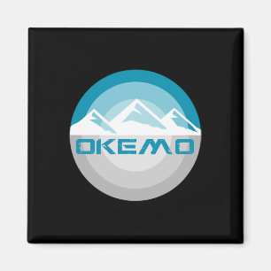 Okemo Mountain Vermont Retro Vintage Snowboard Ski Magnet