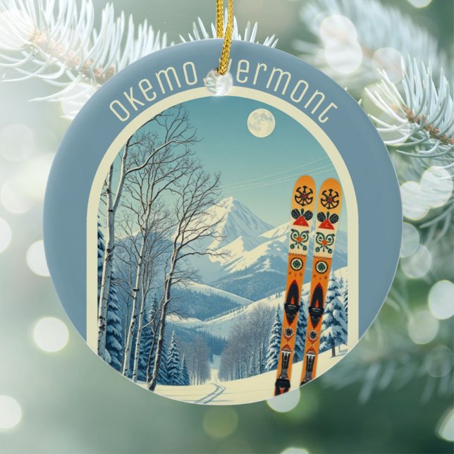 Okemo Vermont ski souvenir  Ceramic Tree Decoration (Creator Uploaded)