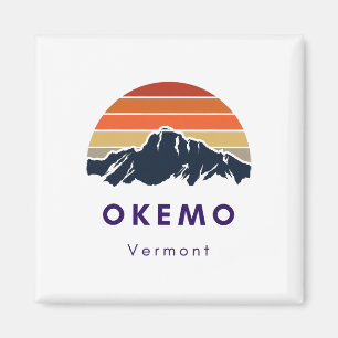 Okemo Vermont Skiing Snowboarding Hikers Gifts For Magnet