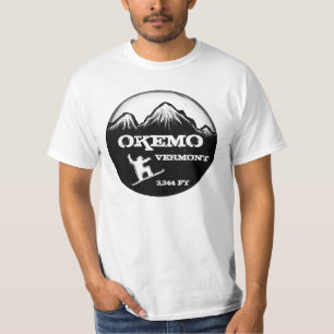 Okemo Vermont snowboard art value tee