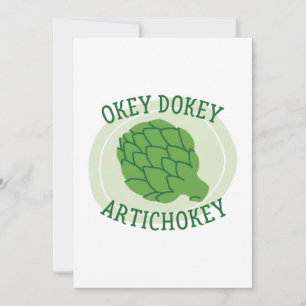 Okey Dokey Artichokey Thank You Card