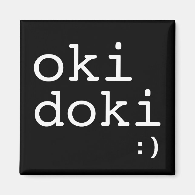 Oki Doki Magnet (Front)