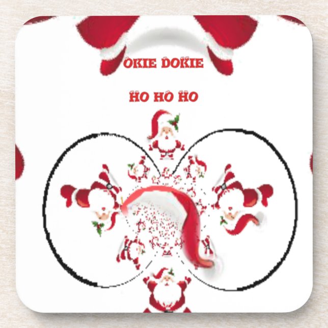 Oki Dokie Santa! Coaster (Front)