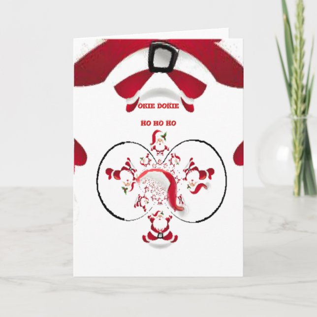 Oki Dokie Santa! Holiday Card (Front)