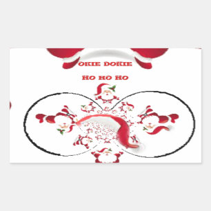 Oki Dokie Santa! Rectangular Sticker