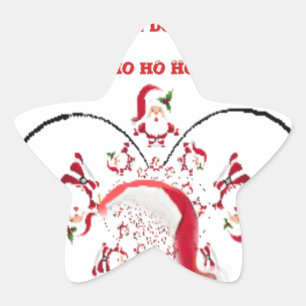 Oki Dokie Santa! Star Sticker