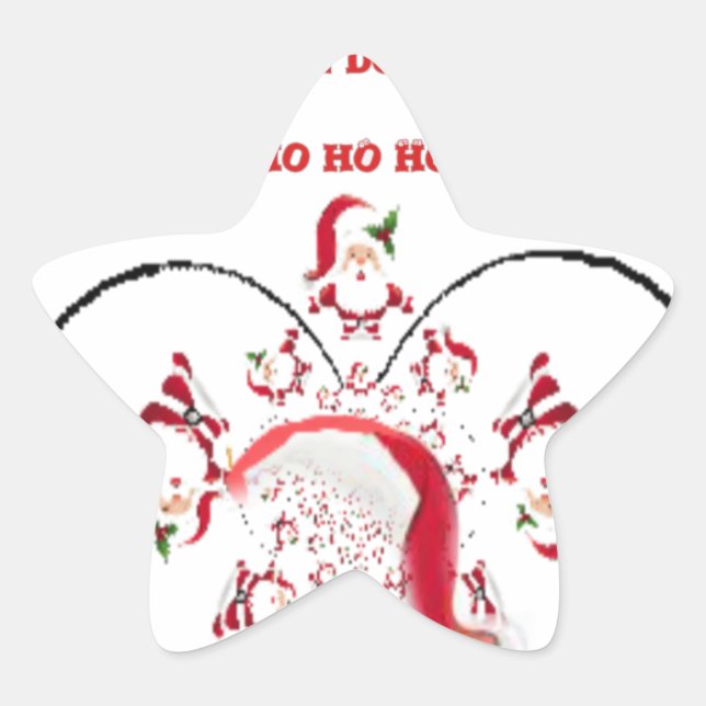 Oki Dokie Santa! Star Sticker (Front)