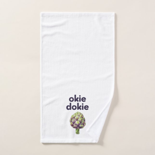 Okie Dokie Artichokie Hand Towel (Hand Towel)