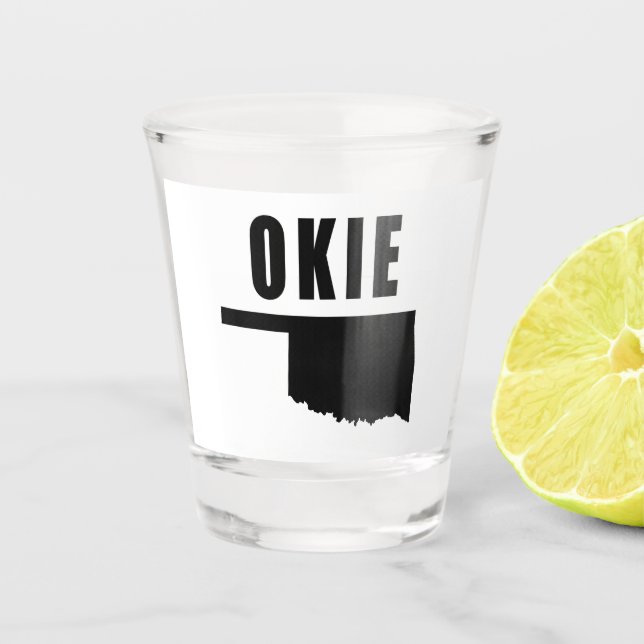 OKIE Oklahoma Shot Glass (Front)