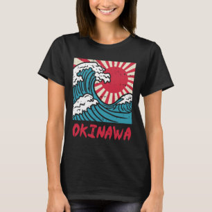 Okinawa Great Wave Kanigawa Japan Japanese Martial T-Shirt