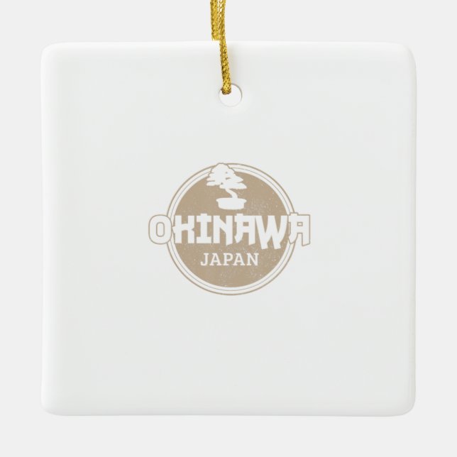 Okinawa Japan Bonsai Japanese Bonsai Master Men Ceramic Ornament (Front)