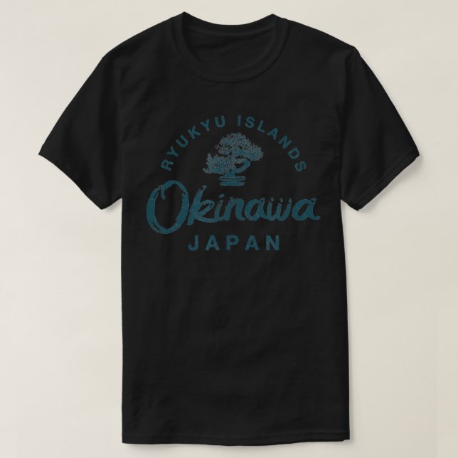 Okinawa Japan Bonsai Tree Japanese Vintage  T-Shirt (Design Front)
