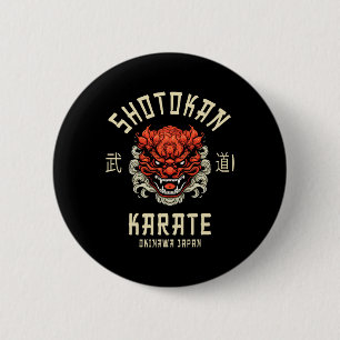 Okinawa Japan Dojo Shotokan Karate 6 Cm Round Badge