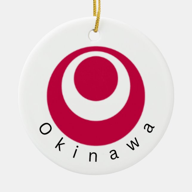 Okinawa National Flag Ornament (Front)