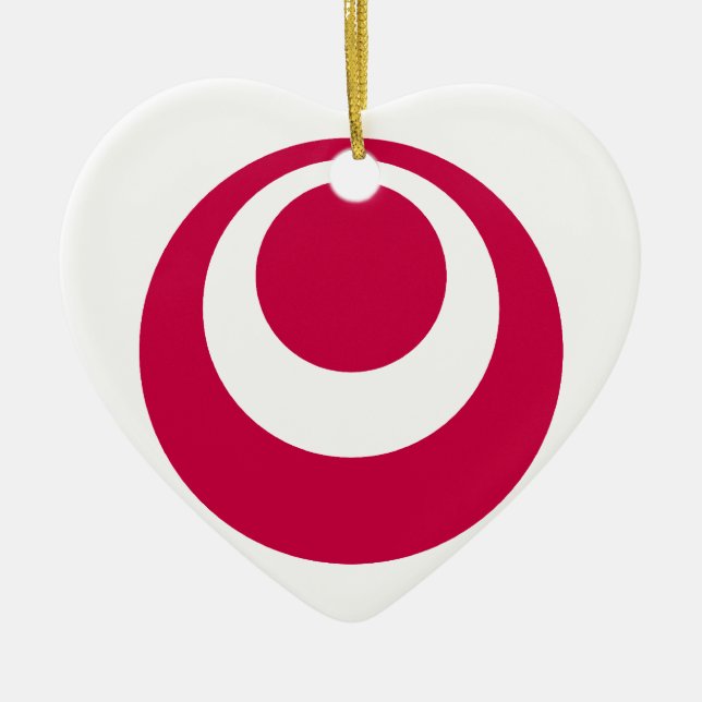 Okinawa Prefecture, Japan Ceramic Tree Decoration (Front)