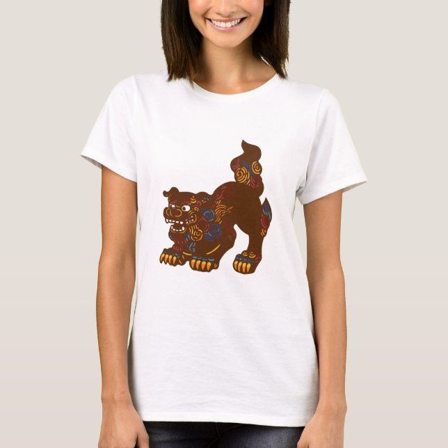 Okinawa Shisa Ladies T-Shirt (Front)
