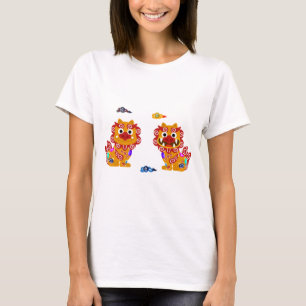Okinawa Twin Shisa シーサー 沖縄 T-Shirt