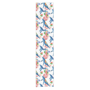 okinawan bingata style pattern table runner
