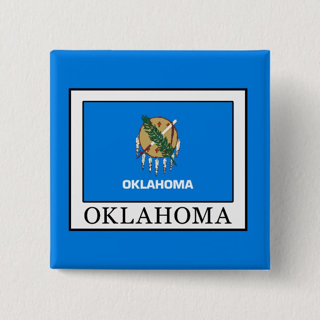 Oklahoma 15 Cm Square Badge (Front)