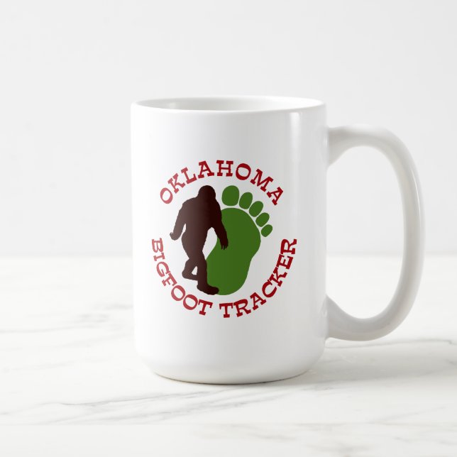 Oklahoma Bigfoot Tracker Coffee Mug (Right)