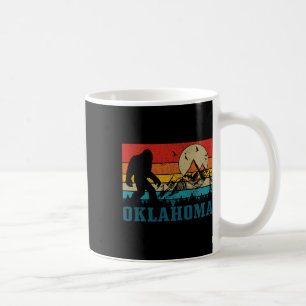 Oklahoma Bigfoot Vintage Mountains Hiking Camping Coffee Mug