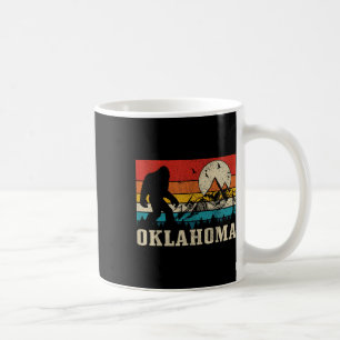 Oklahoma Bigfoot Vintage Mountains Hiking Camping Coffee Mug
