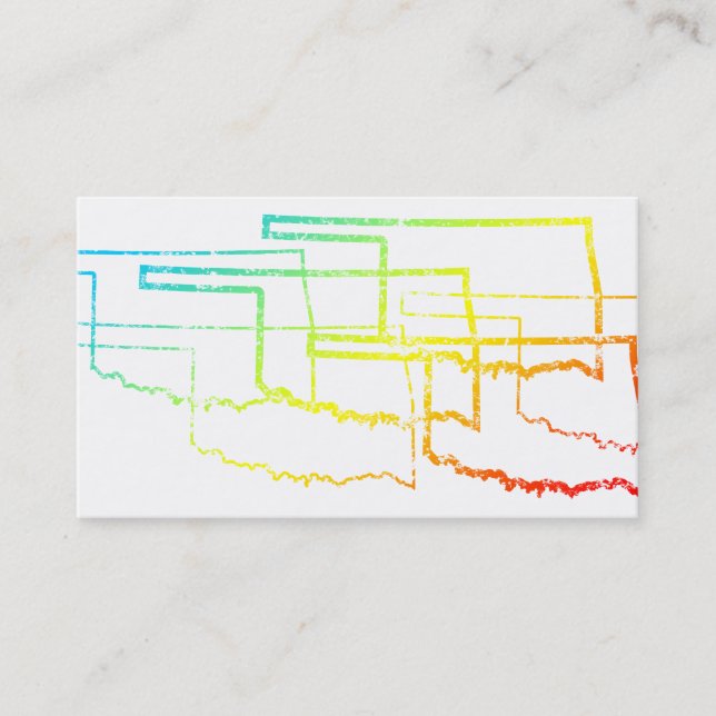 oklahoma chill blur business card (Front)