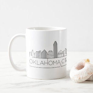 Oklahoma City   City Stylized Skyline Coffee Mug