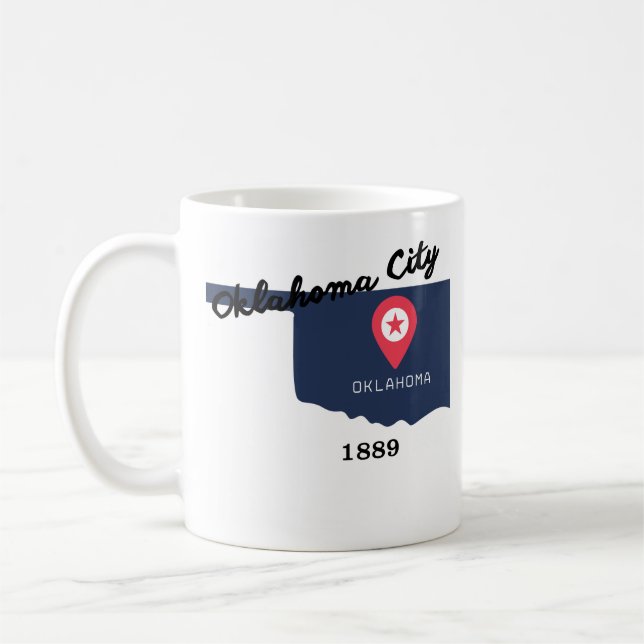 Oklahoma City coffee mug  (Left)