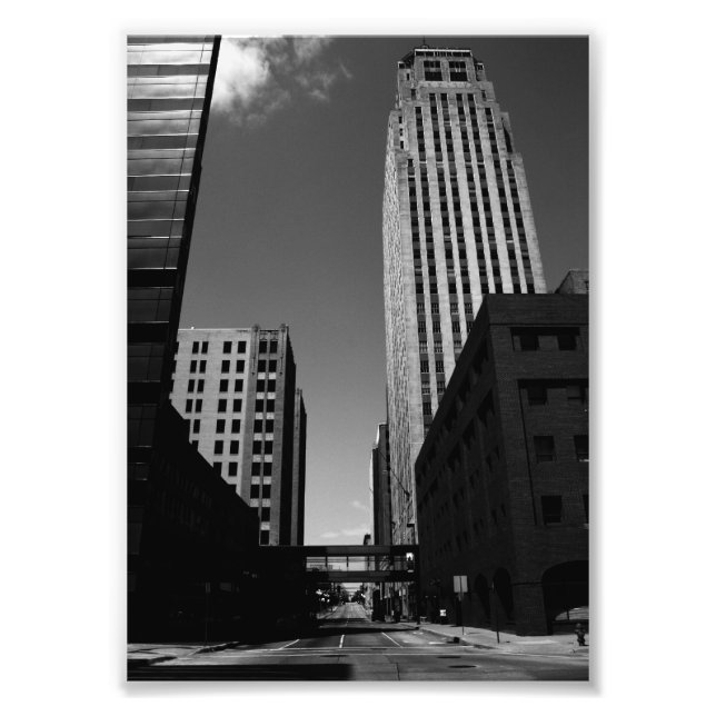 Oklahoma City Downtown Abandoned Photo Print (Front)