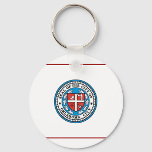 Oklahoma City flag Keychain