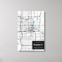 Oklahoma City Map + Mark Your Location