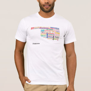 Oklahoma City Map T-Shirt