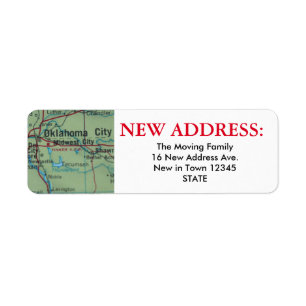 Oklahoma City New Address Label