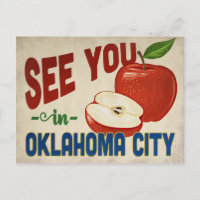 Oklahoma City Oklahoma Apple - Vintage Travel