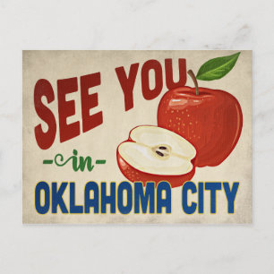 Oklahoma City Oklahoma Apple - Vintage Travel Postcard