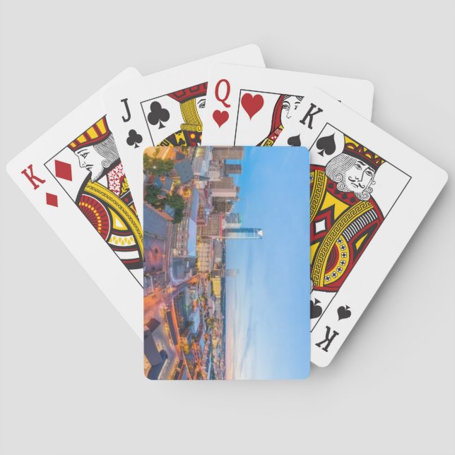 Oklahoma City, Oklahoma Downtown Skyline Playing Cards (Back)