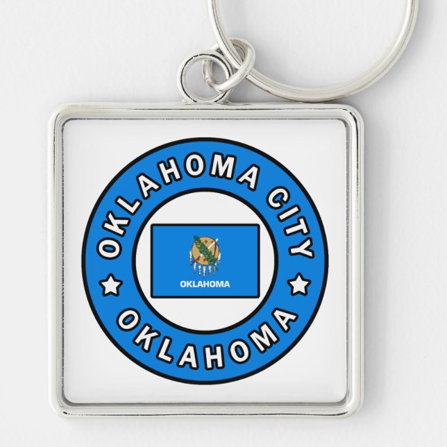 Oklahoma City Oklahoma Key Ring (Front)