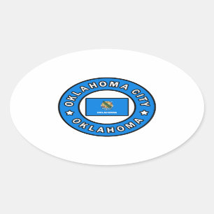 Oklahoma City Oklahoma Oval Sticker