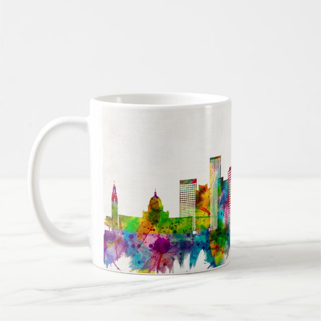 Oklahoma City Oklahoma Skyline Coffee Mug (Left)