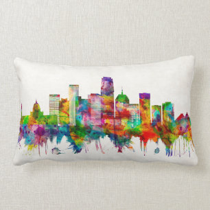 Oklahoma City Oklahoma Skyline Lumbar Cushion
