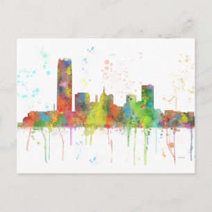 OKLAHOMA CITY, OKLAHOMA SKYLINE POSTCARD