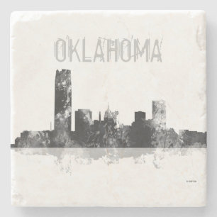 OKLAHOMA CITY, OKLAHOMA SKYLINE STONE COASTER