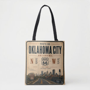 Oklahoma City Route 66 Carryall Tote Bag