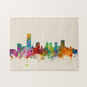 Oklahoma City Skyline Cityscape Jigsaw Puzzle