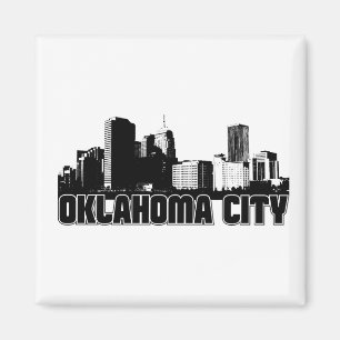 Oklahoma City Skyline Magnet